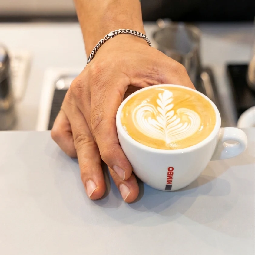 Esame Kimbo Latte Art LAGS - Bianco/Arancione